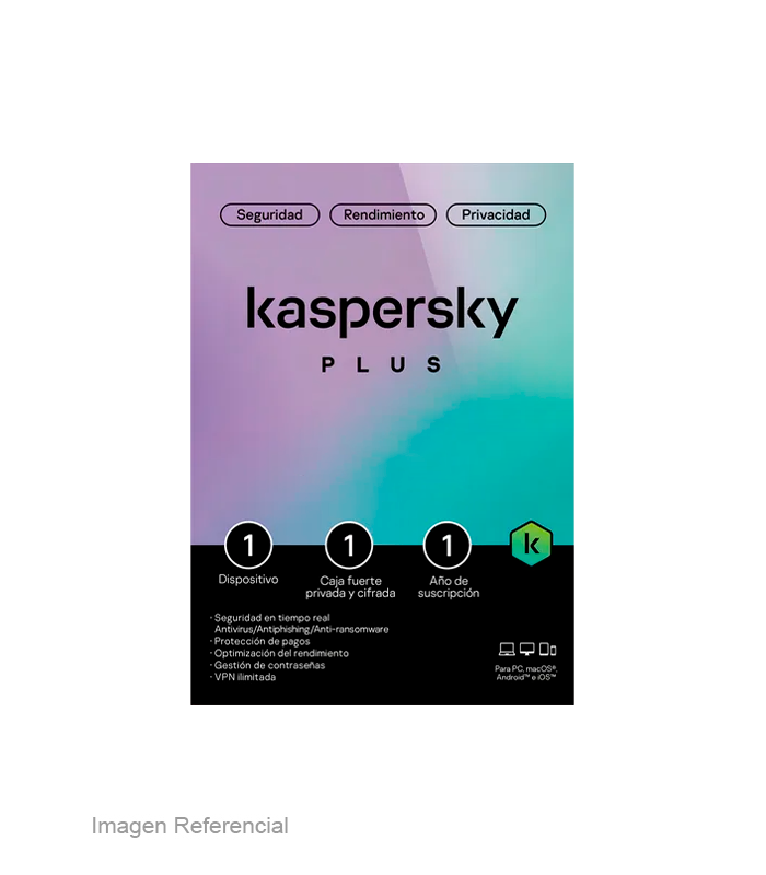 Antivirus kaspersky plus / 1pc / 1 año